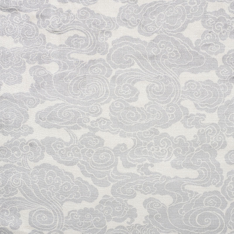 Sozan Velvet fabric in platinum color - pattern number 74062 - by Schumacher in the Cut &amp; Patterned Velvets collection