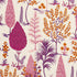 Pandora Embroidery fabric in aubergine color - pattern number 74171 - by Schumacher in the Palampore collection