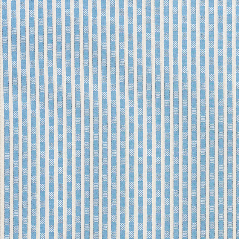Beverly Stripe fabric in cobalt color - pattern number 74210 - by Schumacher in the Mark D. Sikes collection