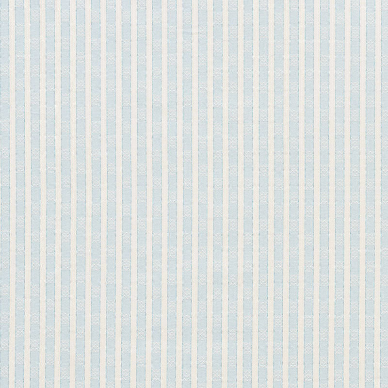 Beverly Stripe fabric in china blue color - pattern number 74211 - by Schumacher in the Mark D. Sikes collection