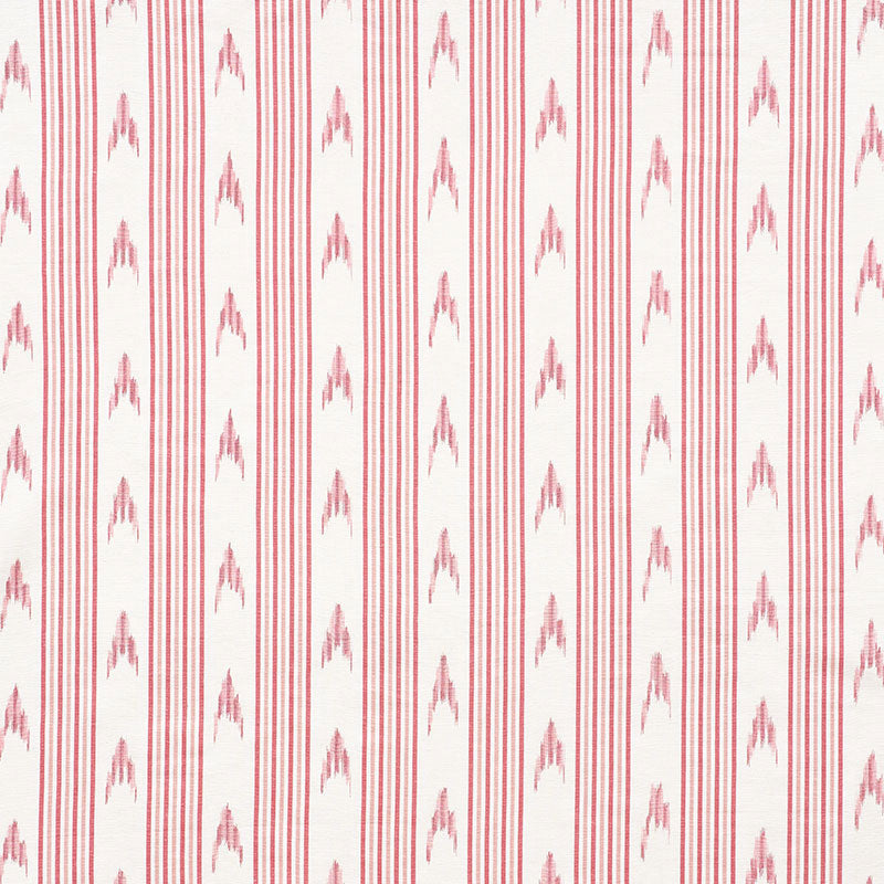 Santa Barbara Ikat fabric in pink color - pattern number 74221 - by Schumacher in the Mark D. Sikes collection