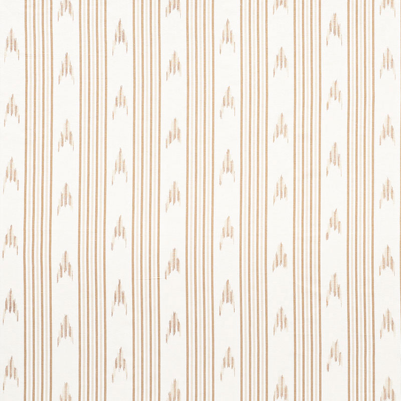 Santa Barbara Ikat fabric in neutral color - pattern number 74222 - by Schumacher in the Mark D. Sikes collection