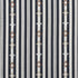 Rhodes Stripe fabric in black color - pattern number 74461 - by Schumacher in the Open Sky collection