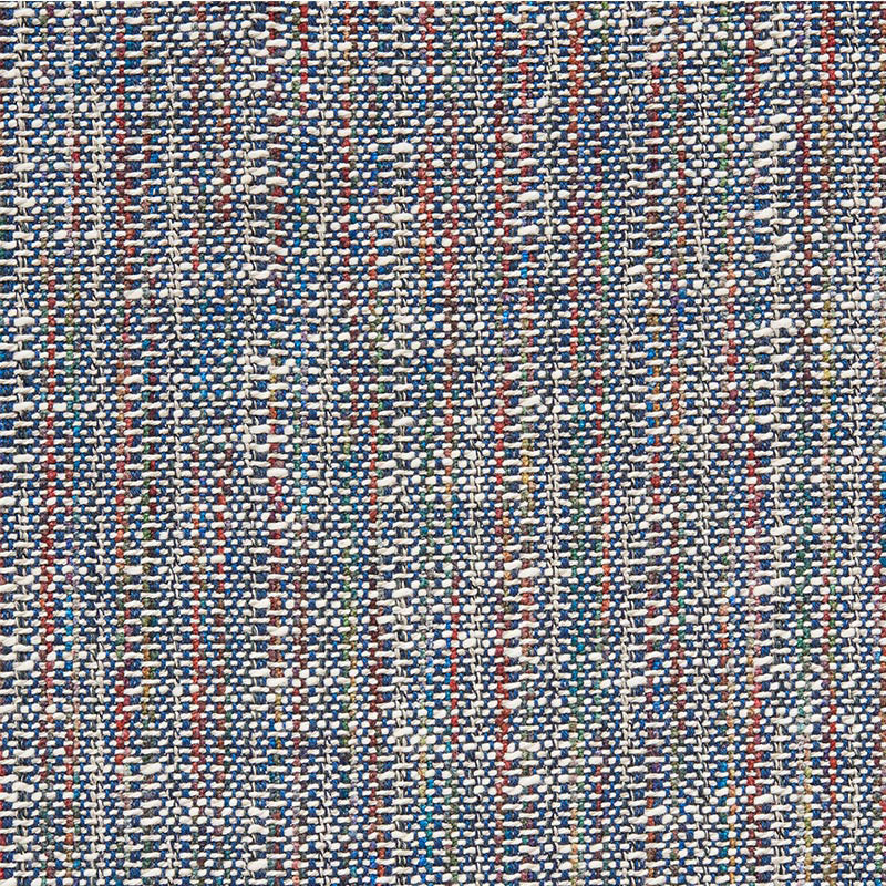 Piedmont fabric in indigo and multi color - pattern number 75040 - by Schumacher in the Primitive Beauty collection