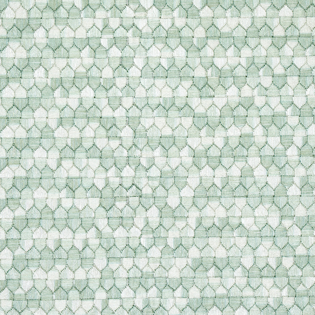 Ivins Embroidery fabric in mineral color - pattern number 75122 - by Schumacher in the Uncommon Threads collection