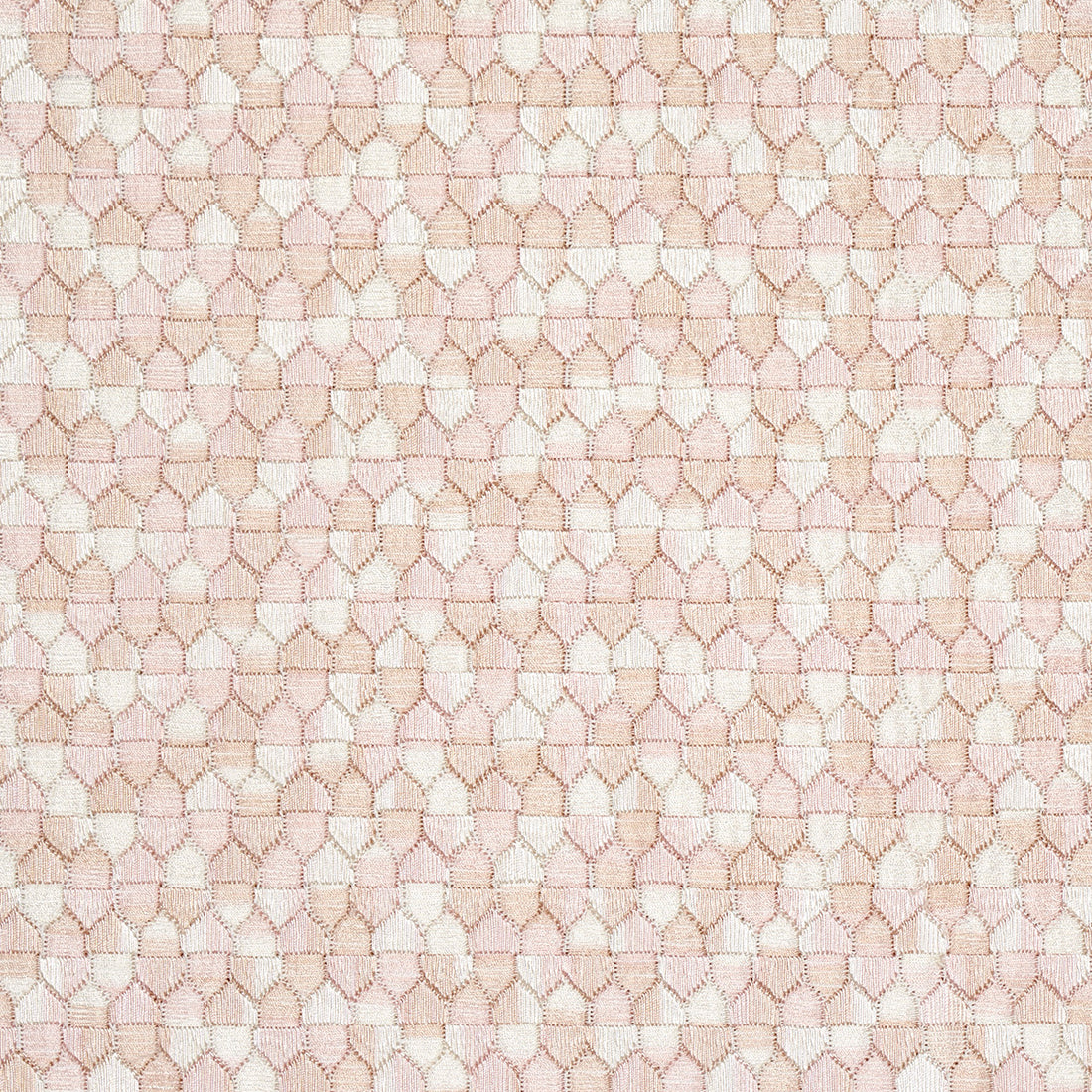 Ivins Embroidery fabric in blush color - pattern number 75124 - by Schumacher in the Uncommon Threads collection
