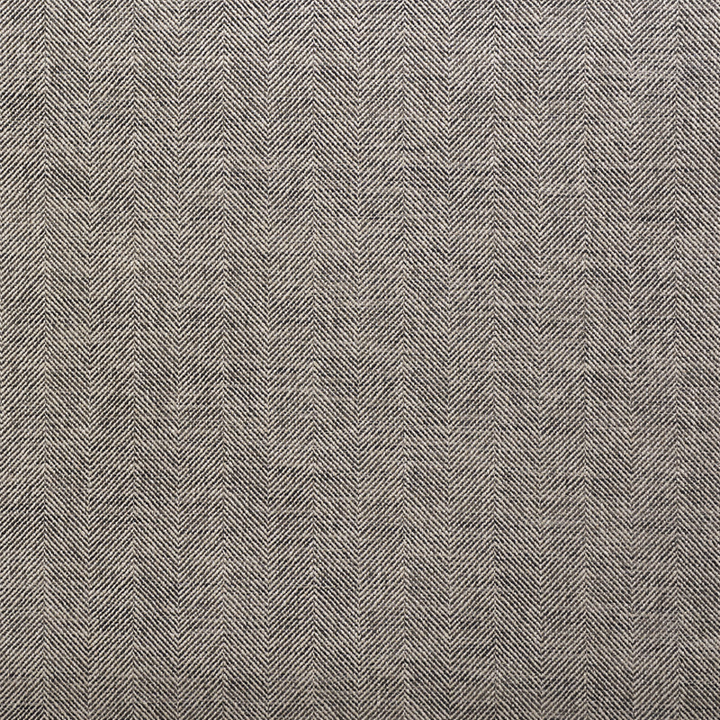 Caro Herringbone fabric in charcoal color - pattern number 75141 - by Schumacher in the Relaxed Glamour collection