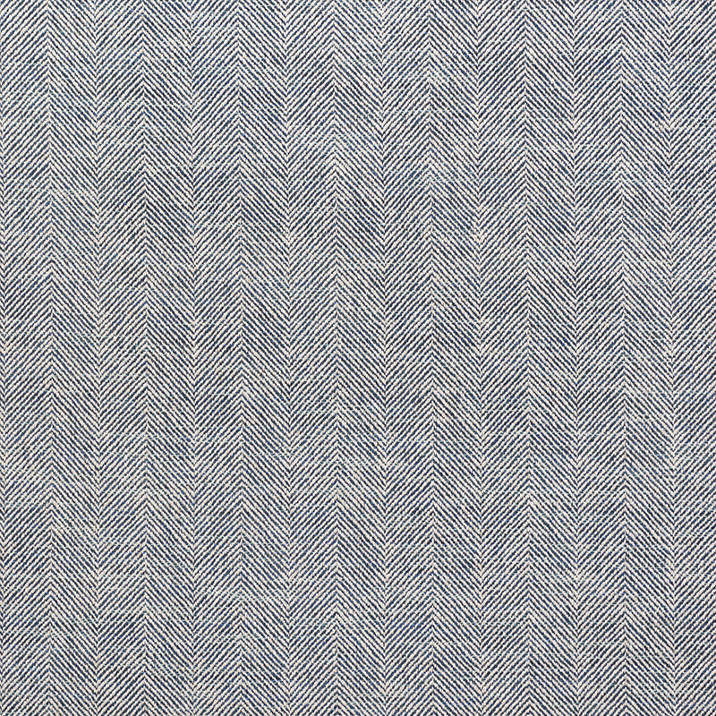 Caro Herringbone fabric in indigo color - pattern number 75142 - by Schumacher in the Relaxed Glamour collection