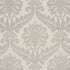 Crawford Damask fabric in platinum color - pattern number 75150 - by Schumacher in the Relaxed Glamour collection