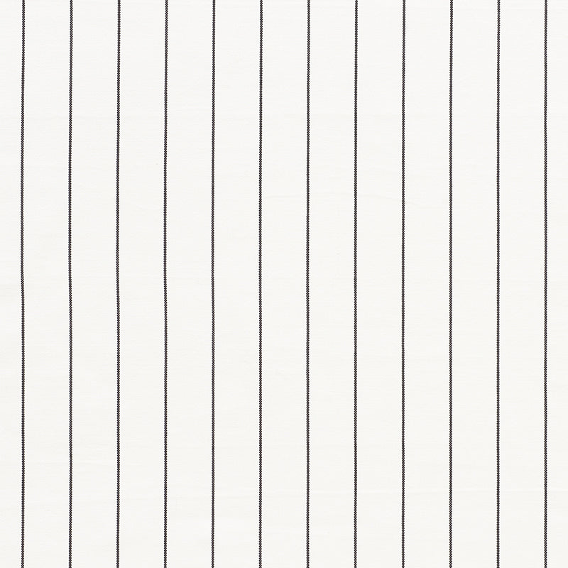 Cavett Stripe fabric in charcoal color - pattern number 75251 - by Schumacher in the Chambray collection