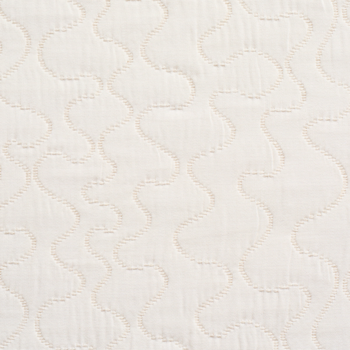 La Belle Matelasse fabric in ivory color - pattern number 75270 - by Schumacher in the Chambray collection