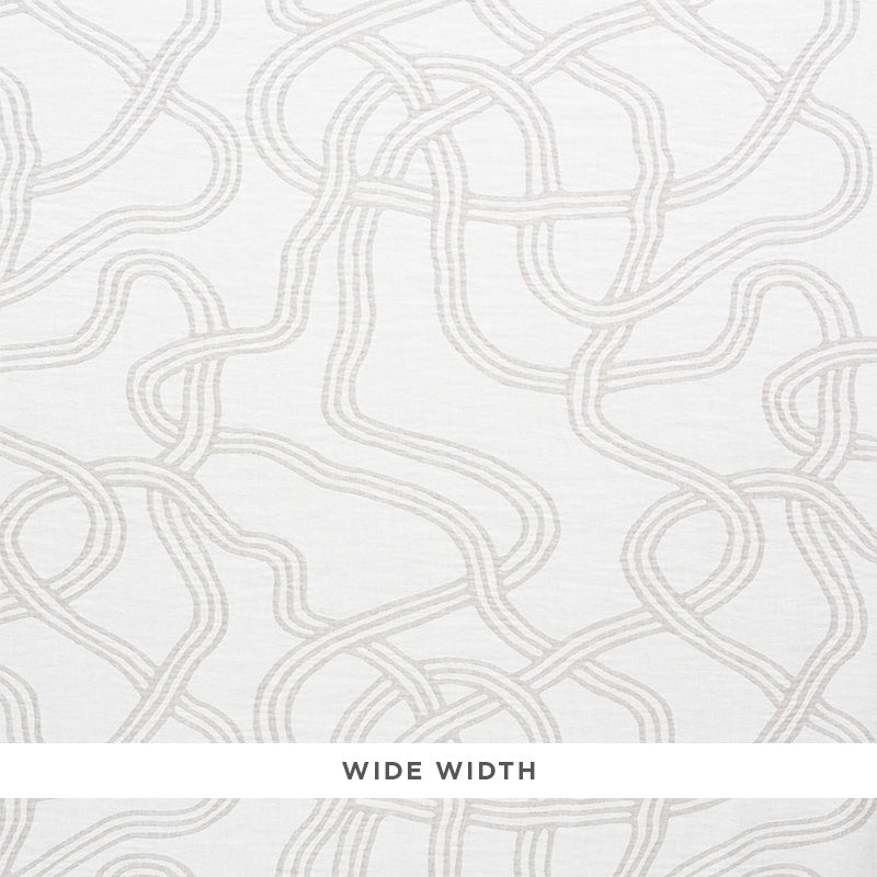 Seabury Casement fabric in grey color - pattern number 75291 - by Schumacher in the Chambray collection