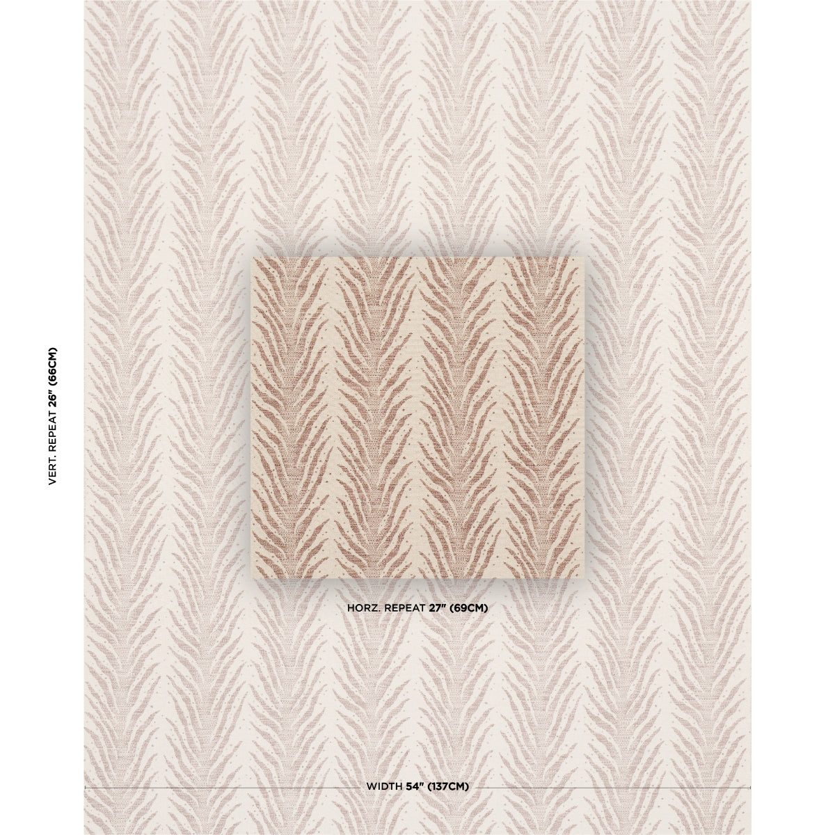 Creeping Fern fabric in biscuit color - pattern number 75455 - by Schumacher in the Atelier Paris collection