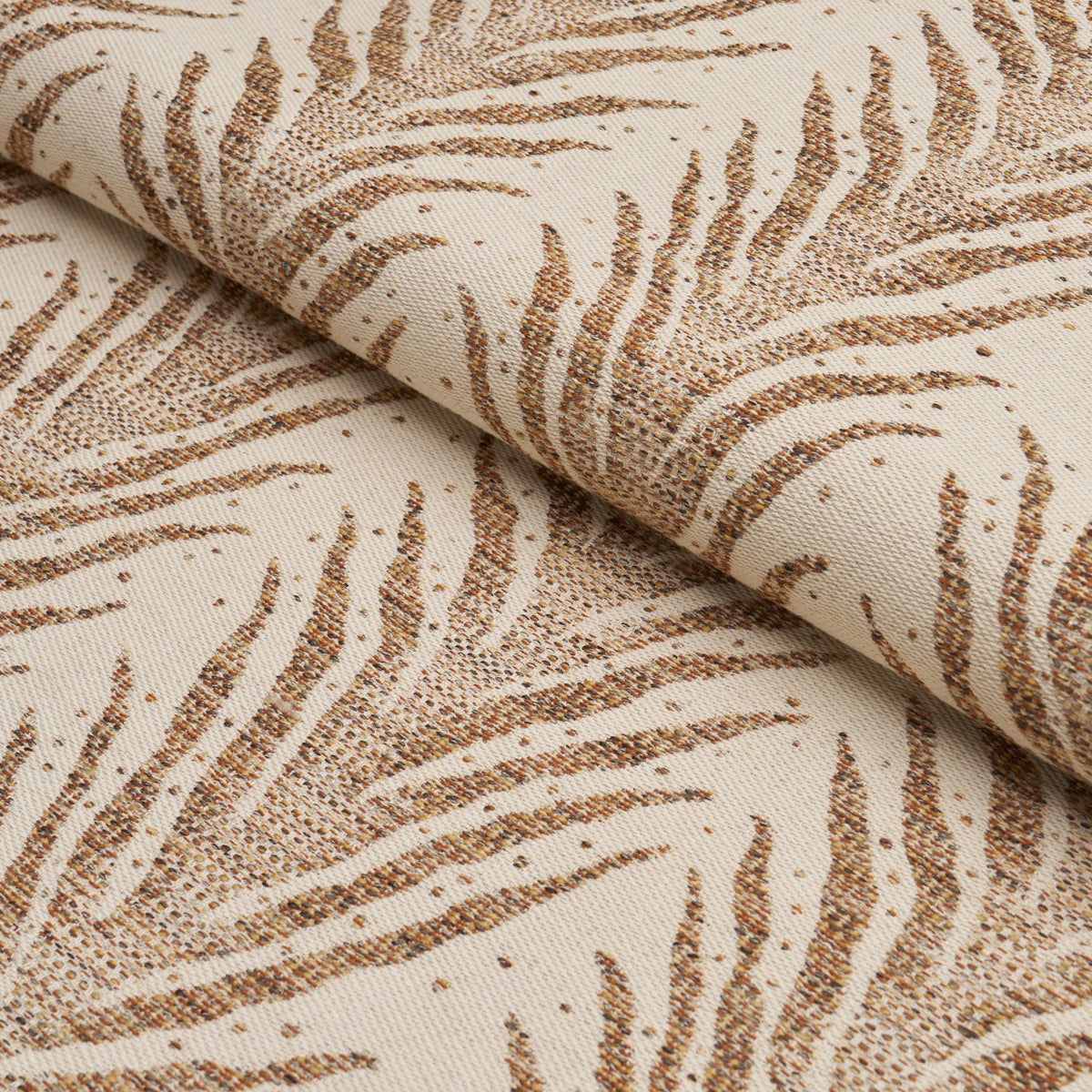 Creeping Fern fabric in biscuit color - pattern number 75455 - by Schumacher in the Atelier Paris collection