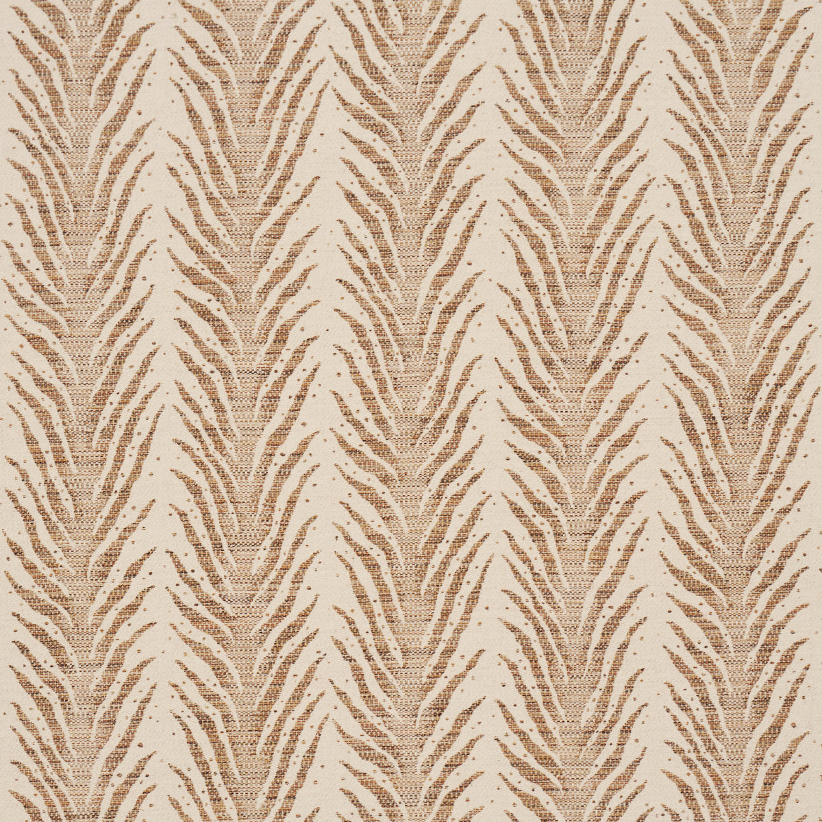 Creeping Fern fabric in biscuit color - pattern number 75455 - by Schumacher in the Atelier Paris collection