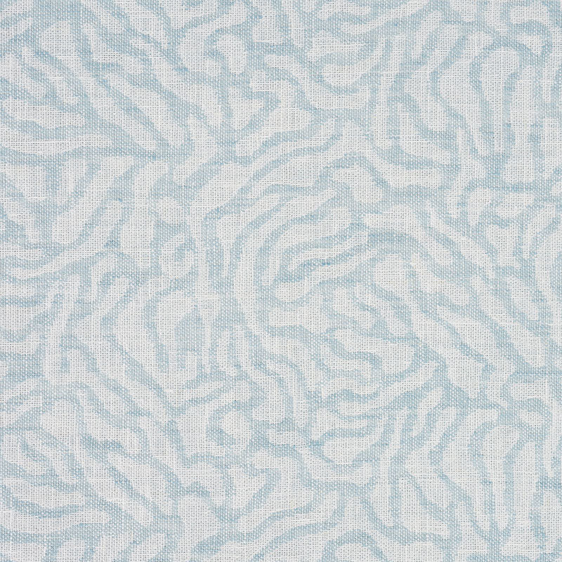 Cora Double Face Casement fabric in sky color - pattern number 75521 - by Schumacher in the New Traditional collection