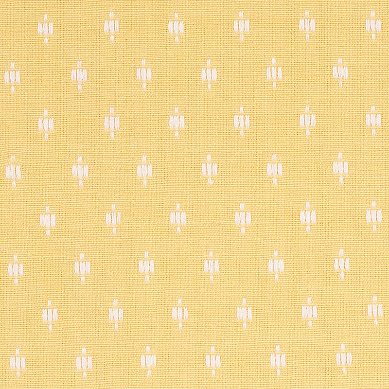 Barlow fabric in ivory on yellow color - pattern number 75534 - by Schumacher in the New Traditional collection