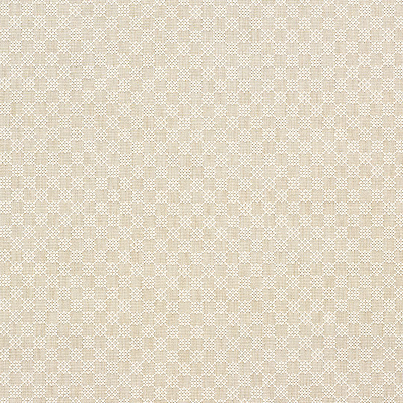 Albert Fret fabric in natural color - pattern number 75560 - by Schumacher in the New Traditional collection