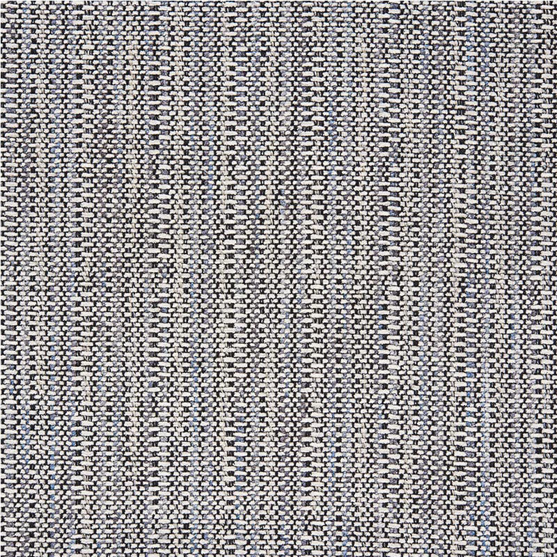 Piedmont Chenille fabric in black and neutral color - pattern number 75641 - by Schumacher in the Primitive Beauty collection