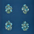 Antalya Medallion Embroidery fabric in aegean color - pattern number 75740 - by Schumacher in the Ottoman Chic collection