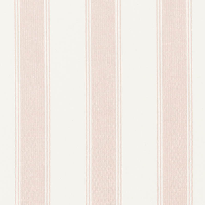 Rafe Stripe fabric in quiet pink color - pattern number 75820 - by Schumacher in the Veere Grenney collection