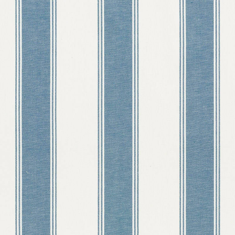 Rafe Stripe fabric in marine color - pattern number 75823 - by Schumacher in the Veere Grenney collection