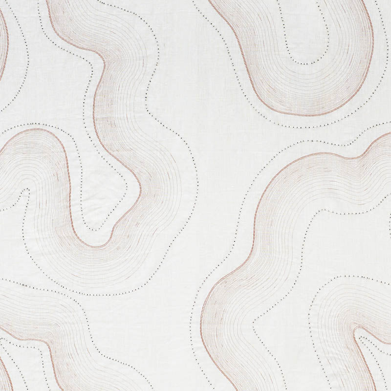 Topo Beaded Sheer fabric in blush color - pattern number 75900 - by Schumacher in the Patterned Sheers &amp; Casements collection