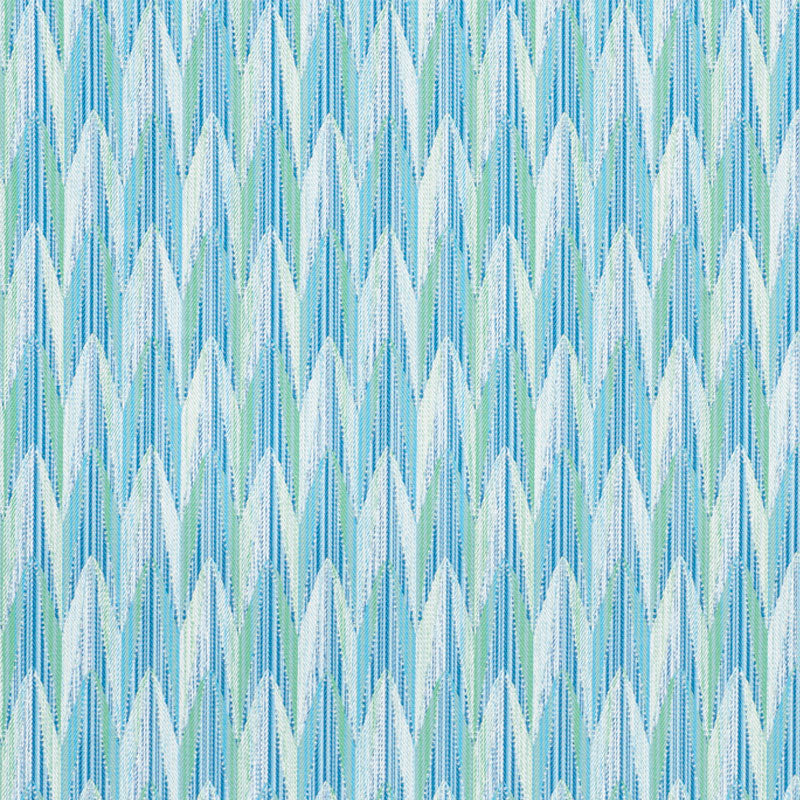 Verdant Indoor Outdoor fabric in aqua and leaf color - pattern number 75910 - by Schumacher in the Indoor-Outdoor Prints &amp; Wovens collection