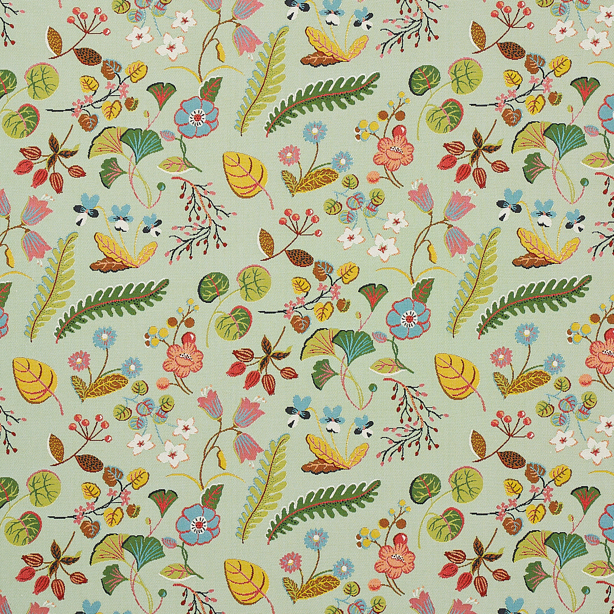 Botanica Indoor Outdoor fabric in mineral color - pattern number 75942 - by Schumacher in the Indoor/Outdoor Recolors collection