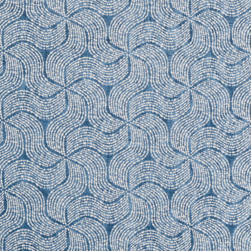 Fiador fabric in blue color - pattern number 76052 - by Schumacher in the Club Cavalier collection