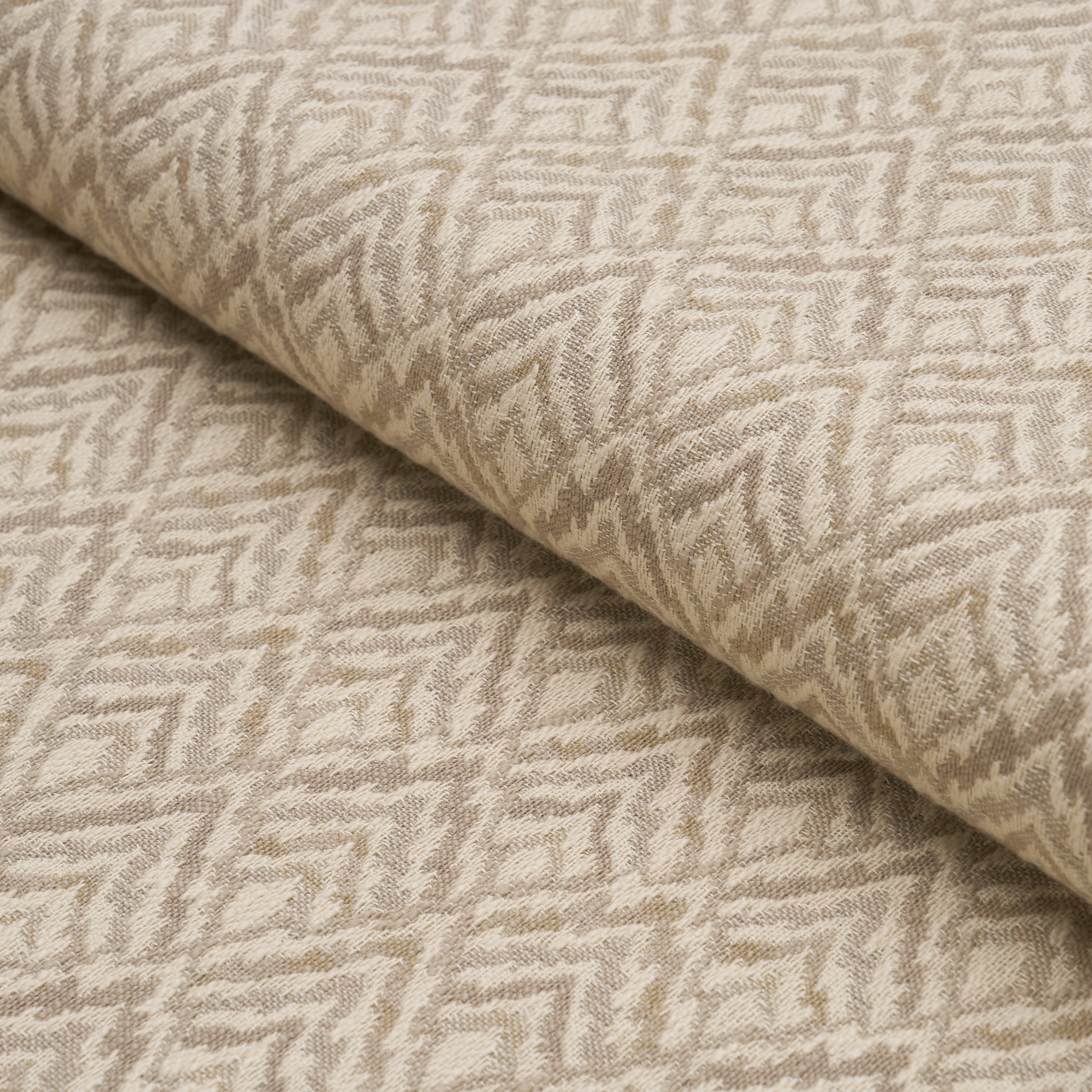 Halcyon fabric in almond dust color - pattern number 76143 - by Schumacher in the Atelier Paris collection