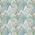 Albizia Embroidery fabric in blue and green color - pattern number 76311 - by Schumacher in the Palampore collection