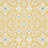 Crusoe Ikat fabric in yellow color - pattern number 76523 - by Schumacher in the World View collection