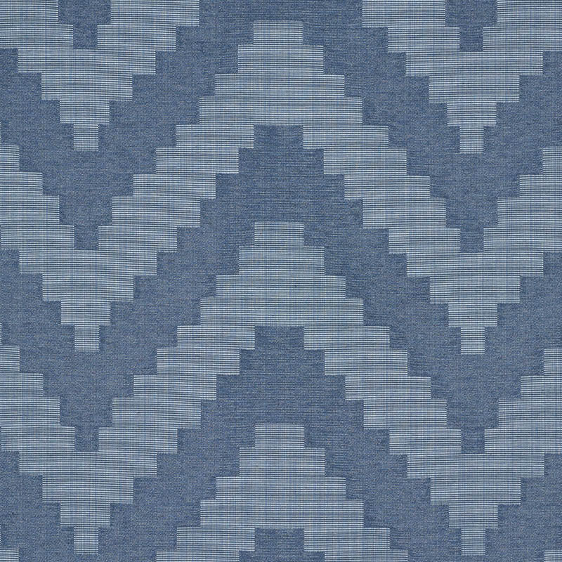 Verne fabric in indigo color - pattern number 76532 - by Schumacher in the World View collection