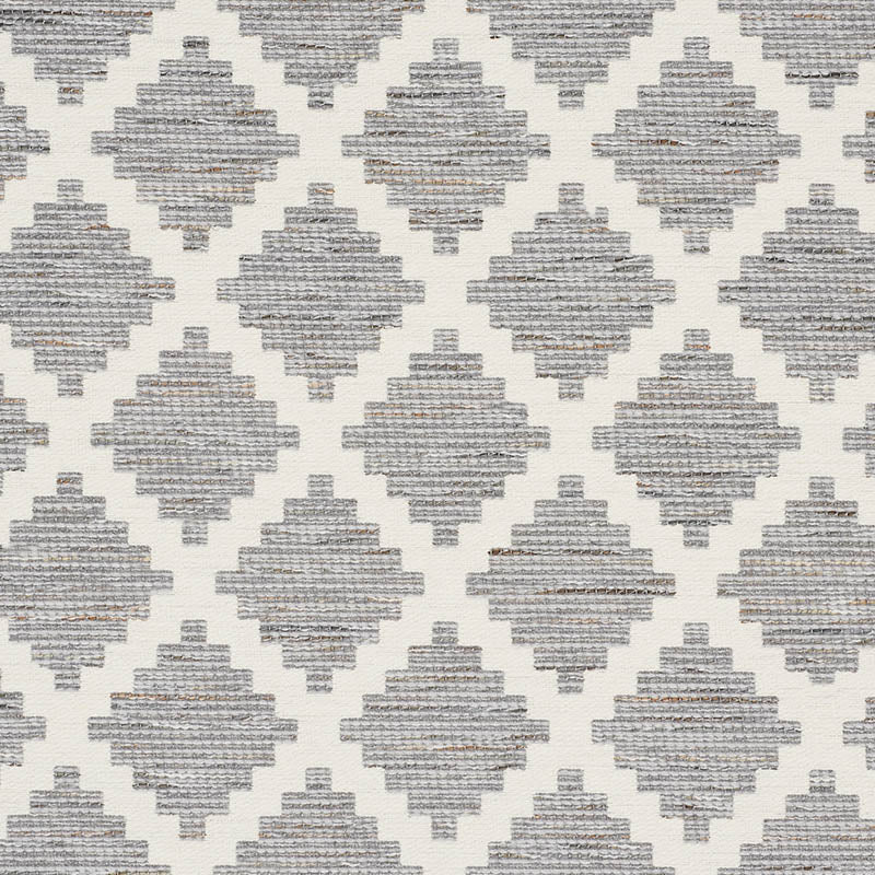 Tibur fabric in grey color - pattern number 76542 - by Schumacher in the World View collection
