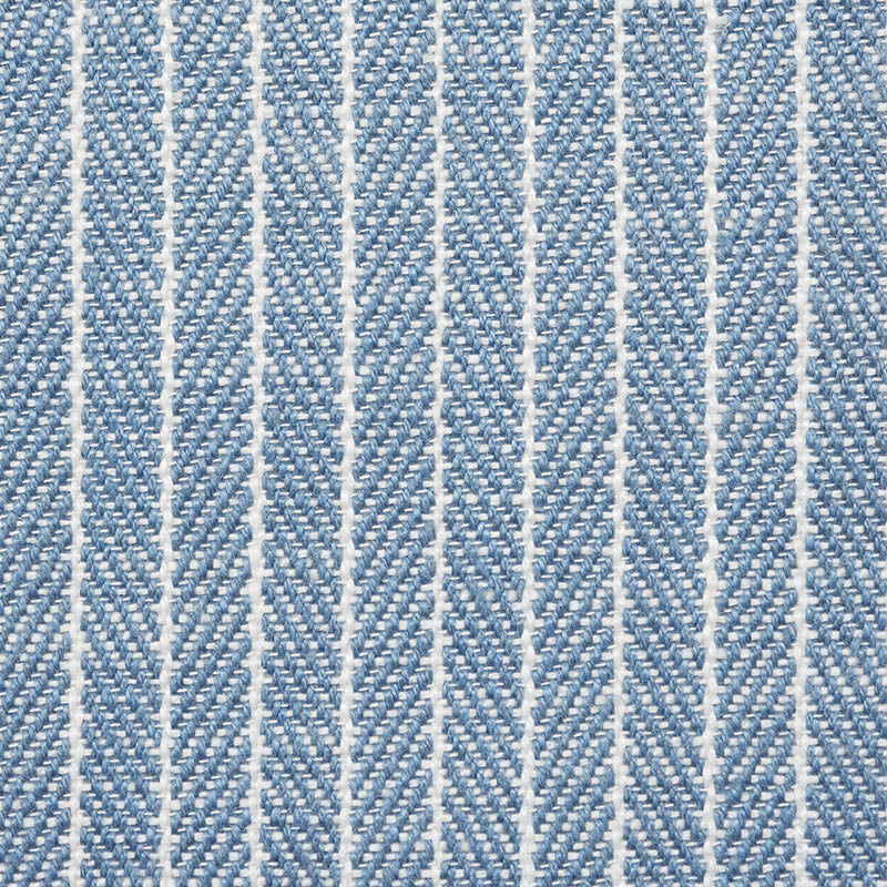 Garter Stripe Indoor Outdoor fabric in sky color - pattern number 76671 - by Schumacher in the Indoor/Outdoor Linen collection