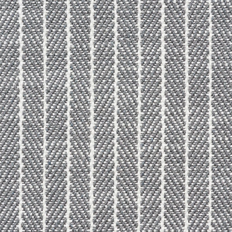 Garter Stripe Indoor Outdoor fabric in slate color - pattern number 76673 - by Schumacher in the Indoor/Outdoor Linen collection