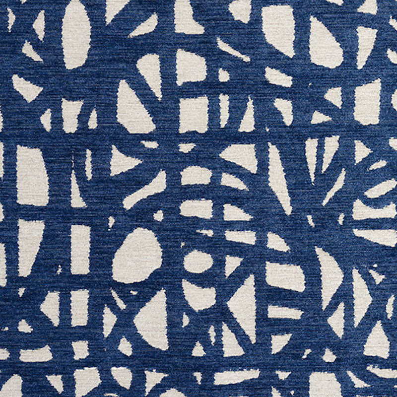 Momentum fabric in blue color - pattern number 76710 - by Schumacher in the Freehand collection