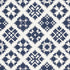 Tristan Patchwork fabric in indigo color - pattern number 76760 - by Schumacher in the New Americana collection