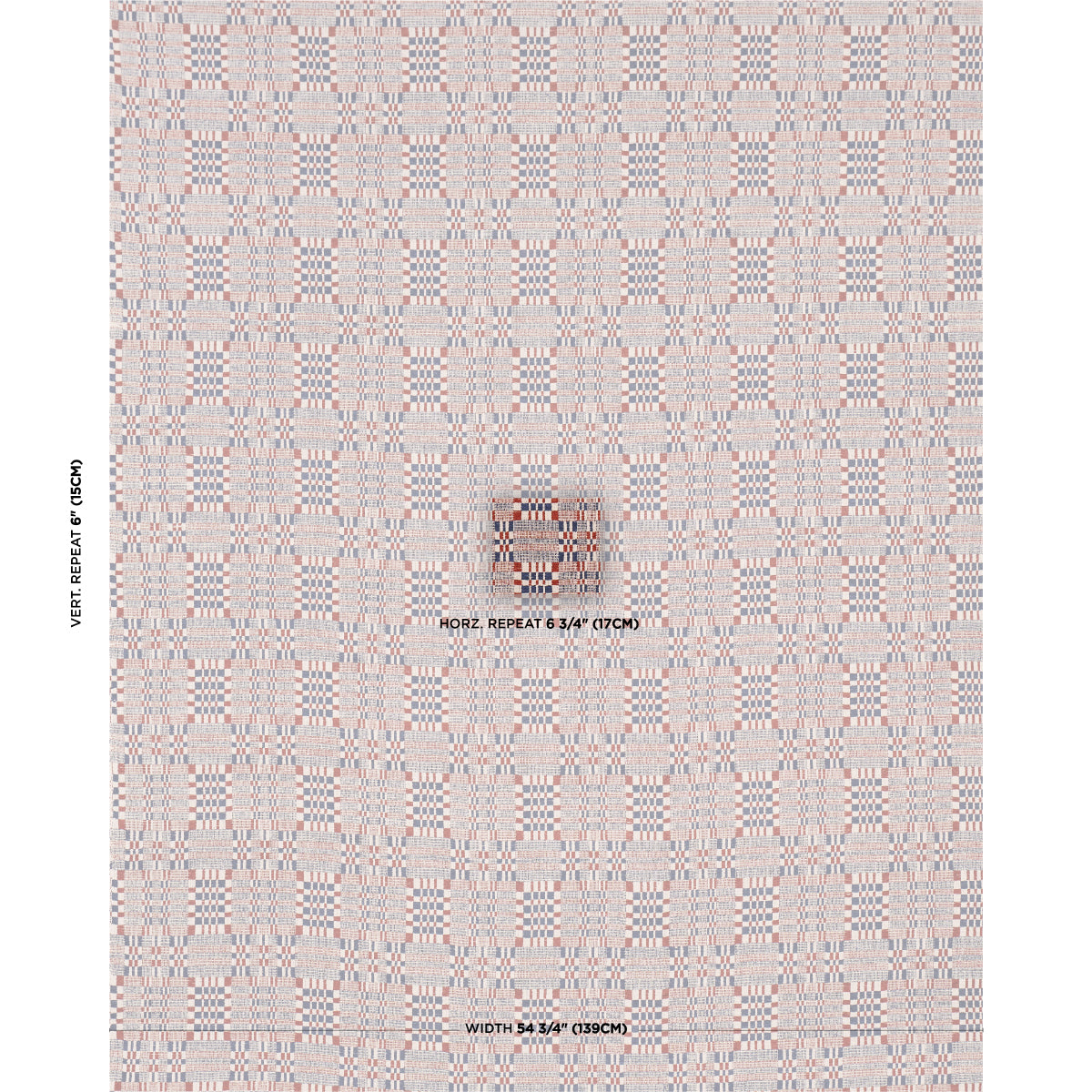Brimfield fabric in americana color - pattern number 76943 - by Schumacher in the Prairie collection
