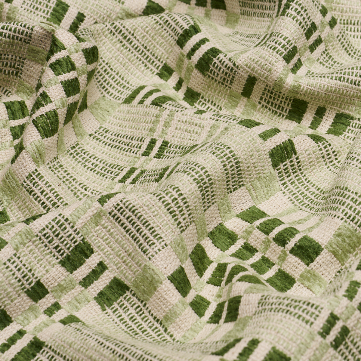 Brimfield fabric in leaf color - pattern number 76944 - by Schumacher in the Prairie collection