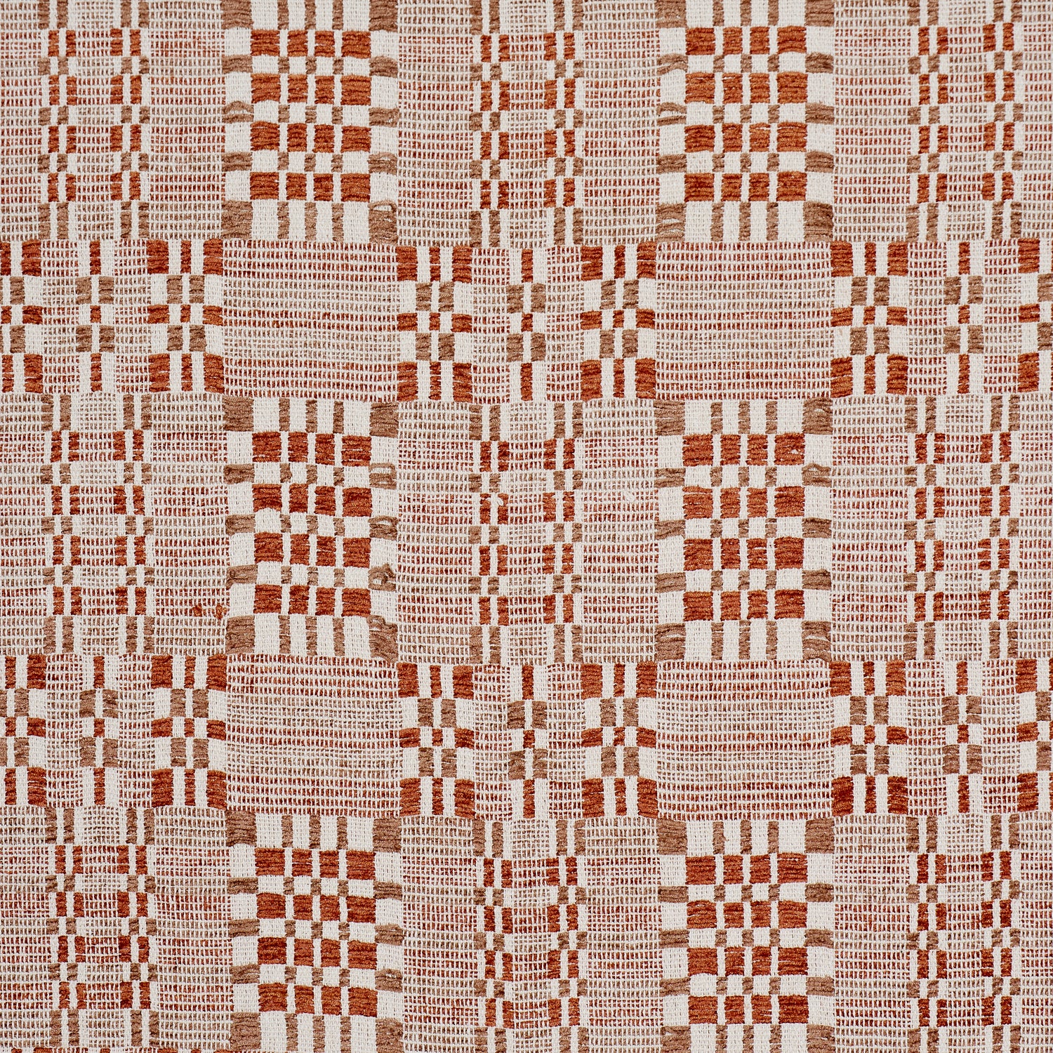 Brimfield fabric in terracotta color - pattern number 76946 - by Schumacher in the Atelier Paris collection