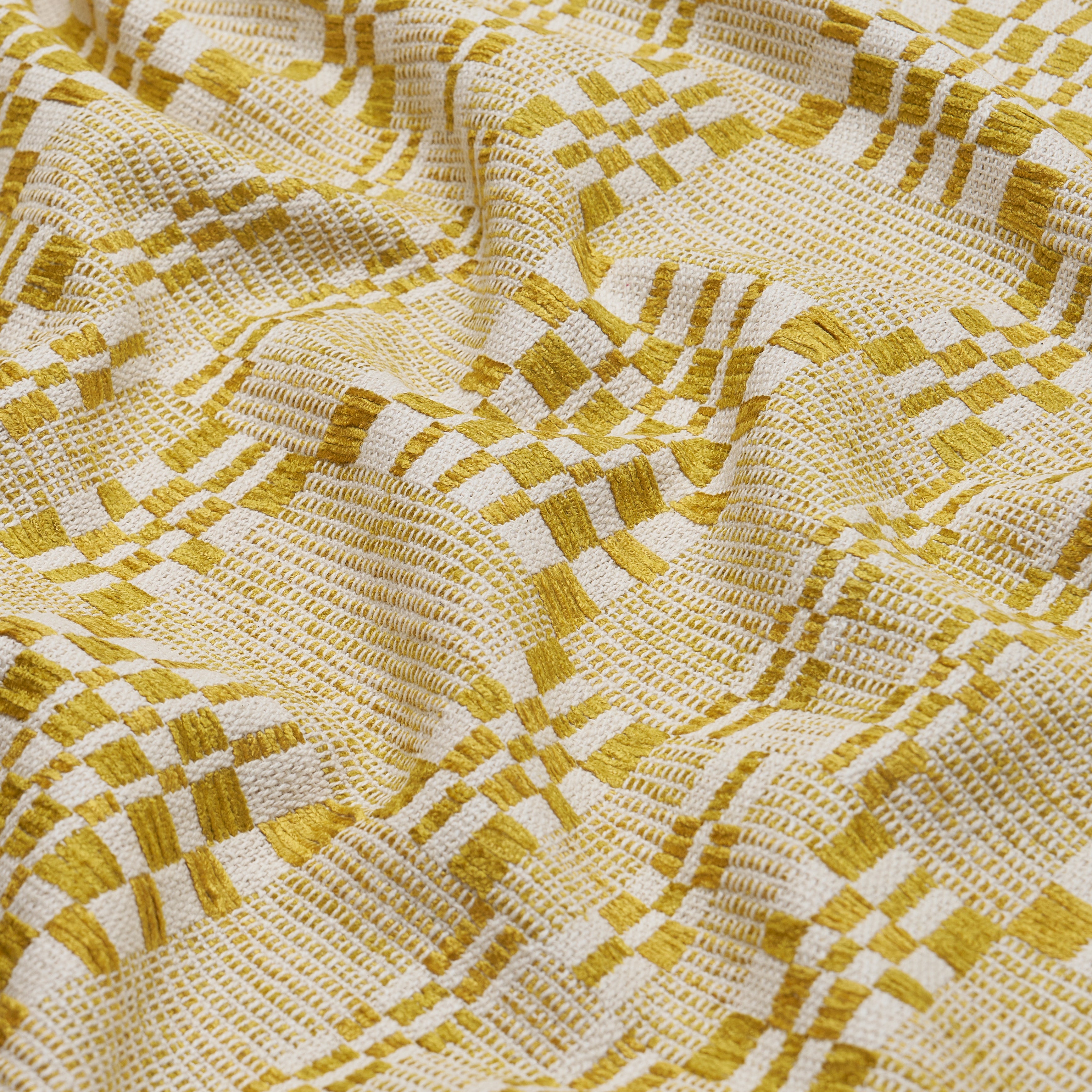 Brimfield fabric in mimosa glow color - pattern number 76947 - by Schumacher in the Atelier Paris collection