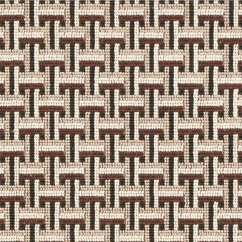 Saxon Epingle fabric in cinder color - pattern number 76971 - by Schumacher in the Classic Wovens collection