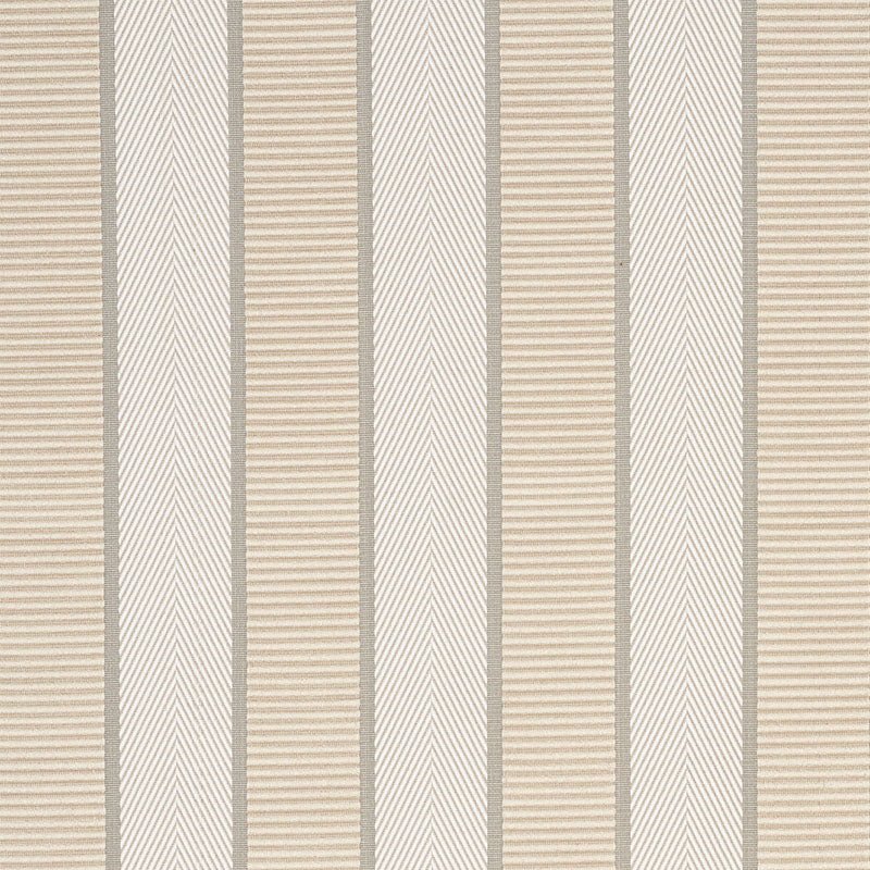 Ribbon Stripe fabric in champagne color - pattern number 77101 - by Schumacher in the Timothy Corrigan collection