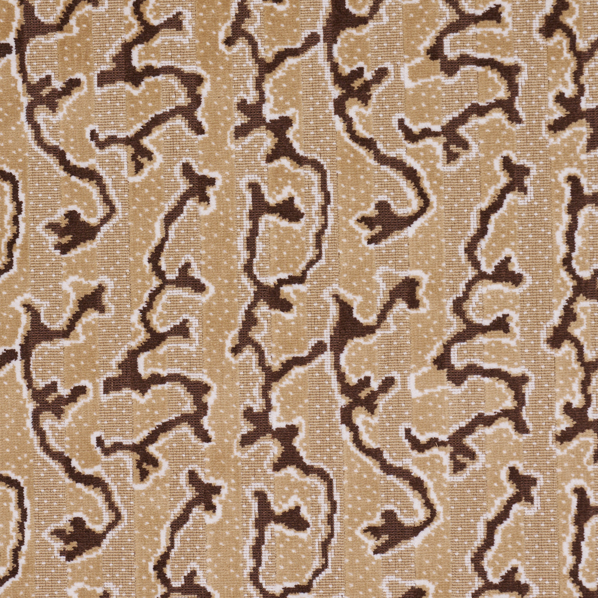 Corail Velvet fabric in champignon color - pattern number 77134 - by Schumacher in the Perennial Favorites collection
