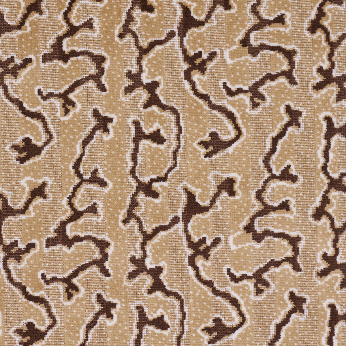 Corail Velvet fabric in champignon color - pattern number 77134 - by Schumacher in the Perennial Favorites collection