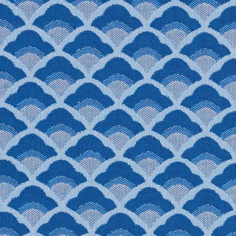 Wilhelm fabric in blue color - pattern number 77180 - by Schumacher in the Step Lively collection