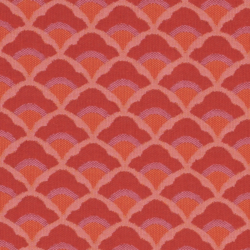 Wilhelm fabric in coral color - pattern number 77181 - by Schumacher in the Step Lively collection