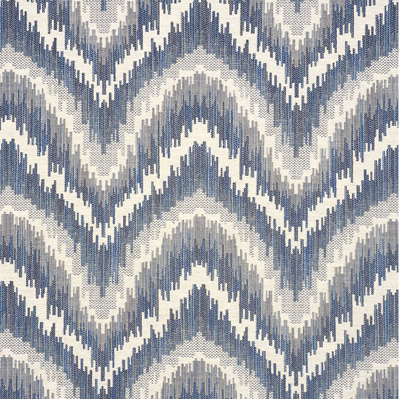 Von Armin fabric in blue color - pattern number 77192 - by Schumacher in the Step Lively collection